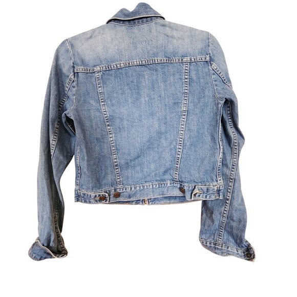 Gap 1969 XS Womens Denim Jacket With Button & Zipper Closure - Picture 2 of 3